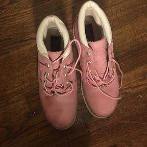Pink Timberland Boots